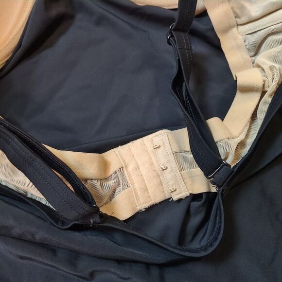 Lane Bryant Tankini Swim Top and Skirt Black White size 40 DD Women's - Picture 10 of 11